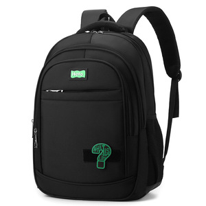 Laptop Backpack Large Capacity 16 Inch <b>Computer</b> <b>Bag</b> For Men Students Business Travel Black Solid Color - Product Image 5