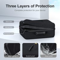 Étui portable personnalisable en EVA pour casque VR, avec fermeture éclair, design simple, résistant à l'eau, pour sac de protection de jeu