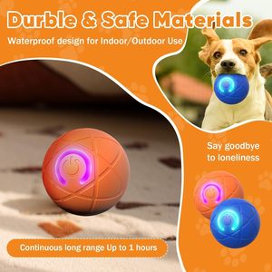 Small Smart Rolling Bouncy Jumping Dog <b>Ball</b> Toy Funny Electronic <b>Balls</b> Automatic Feature Classic Made Plastic for Modern Pet - Product Image 6