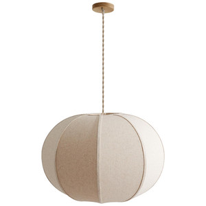 Lustre ovale de style japonais E27 à six têtes pour salle à manger, décoration intérieure, esthétique Wabi Sabi - Product Image 5