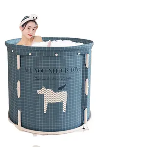 2024新设计浴缸充气折叠快速组装便携式成人浴缸