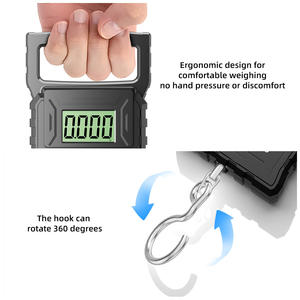 चेंजक्सी फैक्टरी का नया डिजाइन 50 किलोग्राम स्टेनलेस स्टील सामान पैमाने उच्च सटीकता बैटरी संचालित यात्रा हुक वजन पैमाने - Product Image 2