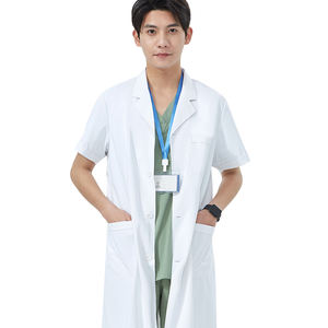 เสื้อโค้ทสำหรับห้องแลปสำหรับทั้งชายและหญิงเสื้อคลุมสีขาวระบายอากาศได้ดีสำหรับทันตแพทย์ชุดร้านขายยา - Product Image 6