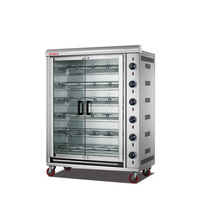 Four à rôtir rotatif à gaz et électrique Endao pour poulet et canard, entièrement automatique, en acier inoxydable, avec écran LED