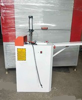 Suministro de fábrica, sierra de protección de esquina de puerta y ventana de aluminio, máquina cortadora de protección de esquina de Perfil de plástico de aluminio