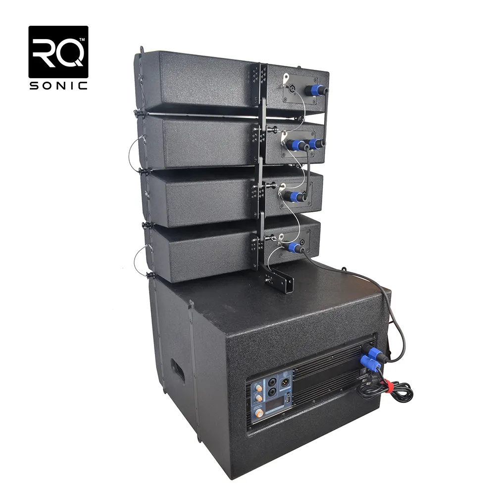 RQSONIC LA615D 5600W High BT DSP DJ PARTY Outdoor Events Stage Active Powered Speaker PA Line Array Speaker System