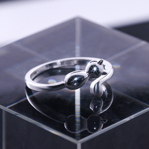 Cute <b>Cat</b> Open <b>Ring</b> Adjustable Animal Finger Accessory for Women Fun Daily Party Gift - Product Image 3