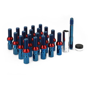 น็อตล้อ Getitall ขนาด 12 มม. x 1.5 เกลียว M12 x 1.5 สีแดงดำ สำหรับเปลี่ยนซ่อมดุมล้อ - Product Image 4