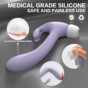 S-HANDE Masseur <span class=keywords><strong>de</strong></span> Seins à 9 Fréquences pour Femmes, Stimulation du Point G, Succion du Mamelon et du Clitoris, Vibrateur Lapin pour Femmes - Product Image 4