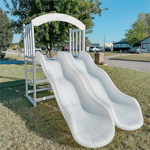 Kids Indoor Outdoor Playground Plastic Ball <strong>Pool</strong> Soft Play <strong>Slide</strong> White Ball Pit slip <strong>Slide</strong> and Ladder Set for Child Party Rental - Product Image 6