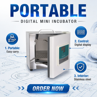 BX-2 Portable Constant Temperature Incubator with Digital Display Timer Function IP55 Protection 0.1C Resolution for Lab 2L