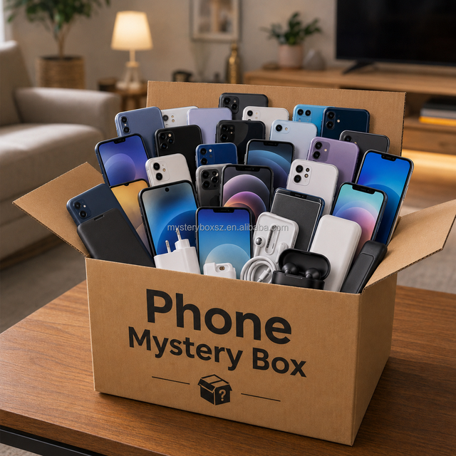 2026 Mystery Box Electronics Mobile Phone Laptop Gaming Console Wireless Earphone Fitness Tracker Power Bank for Wholesalers