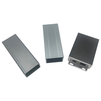 Usine bricolage projet électronique boîtier boîtier en aluminium refroidissement 6063 anodisé extrudé petit amplificateur de puissance boîte en aluminium