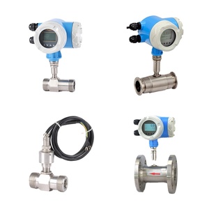 ステンレス鋼温水流量計タービン廃水液体流量計化学タービンデジタル流量計 - Product Image 1