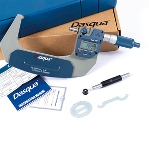 DASQUA IP65 Waterproof Range 75-100mm Accuracy 0.004mm Stainless Steel Spindle Wireless Data Output <strong>Digital</strong> Outside <strong>Micrometer</strong> - Product Image 4