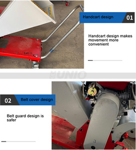 เครื่องย่อยกิ่งไม้แบบเคลื่อนที่ รุ่นใหม่ <span class=keywords><strong>UNIO</strong></span> 7.5 แรงม้า 2 ลิตร ใช้เครื่องยนต์เบนซิน/ดีเซล สำหรับย่อยกิ่งไม้ ต้นไม้ หญ้า และเศษวัสดุในสวนและฟาร์ม - Product Image 4