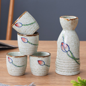 <span class=keywords><strong>Bouteille</strong></span> de saké Chinoiserie unique tasses à saké en céramique ensemble de saké en céramique traditionnel <span class=keywords><strong>japonais</strong></span> personnalisé en gros - Product Image 6