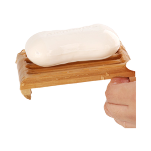 Stocked Natural Eco-Friendly for Soap Dish & <b>Rack</b> with <b>Drain</b> Tray Holder - Product Image 4