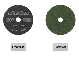 American 17 pollici Black Rock Blue Diamond Pad lucidatura per restauro Pad per lavatrice granito PVC pulizia pavimenti panni - Product Image 2
