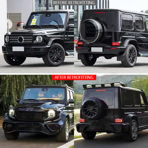Kit de Carrocería <span class=keywords><strong>Maybach</strong></span> <span class=keywords><strong>G900</strong></span> 2019-2024, Modificación y Mejora de Automóviles, Parachoques Delantero y Trasero de Fibra de Carbono para Mercedes Benz Clase G W464 - Product Image 2