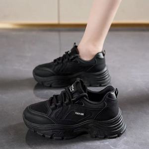 รองเท้ากีฬาลำลองของผู้หญิงอินเทรนด์เพิ่มความสูงระบายอากาศ - Product Image 2