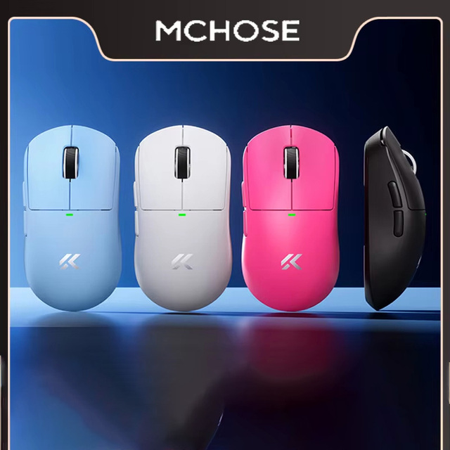 MCHOSE A5 V3 Wireless Mouse Game Mouse Wired /2.4G/ Three-mode Rechargeable Long Life PAW3395 Lightweight Design