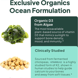 New Arrival D3 K2 Supplements with Maximum Bioavailability Supports Bone Density Calcium Balance Immunity Mood D3 K2 Softgels - Product Image 3