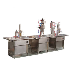 Machine de remplissage d'aérosols semi-automatique à dose mesurée avec pompe pneumatique pour applications alimentaires - Product Image 2