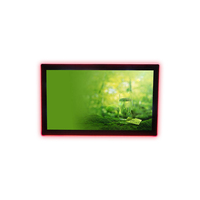Monitor Layar Sentuh Lcd 10 Poin 32 Inci Kapasitif 18.5 19 21.5 24 27 Layar Sentuh dengan Bingkai Lampu Strip Led