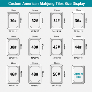 DSP Vietnam Factory Luxury Custom Bohemian 166 Pcs Acrylic American Mahjong Tiles for 4 Players Eco-Friendly <b>Entertainment</b> - Product Image 4