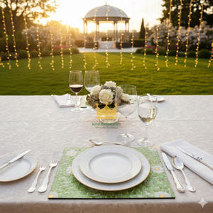 Set de table et plateau rectangulaire en nacre écologique de 6 mm d'épaisseur, décoration de table en provenance du Vietnam - Product Image 4