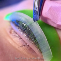 Compensateur de cils en silicone flexible et réutilisable, six teintes pastel au choix, accessoires auxiliaires pour rehaussement de cils en salon