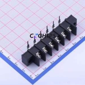 KF35RM-8.25-6P Barrier Terminal Block Bent Lead Through Hole,P=8.25mm Connector Two Sides 8.25mm 1x6P Right Angle Pin - Product Image 1