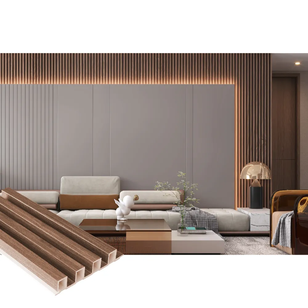 COOWIN Eco Wood Decorative Board 3D Wall Panels Interior PVC