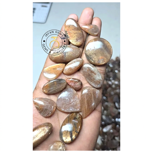 Pierres précieuses de sunstone de coco 100 % naturelles, qualité supérieure, pierres précieuses en vrac et sunstones disponibles dans toutes les tailles et formes, lot en gros - Product Image 1