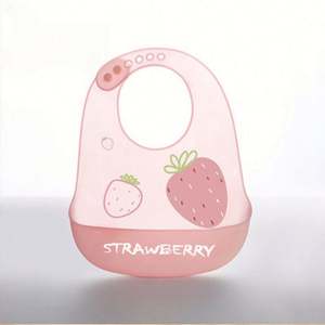 Bavoir en silicone pour bébé, personnalisé, imprimé, confortable, doux, sans BPA, de qualité alimentaire, facile à nettoyer, imperméable - Product Image 3