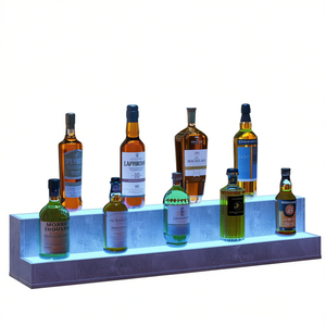 ชั้นวางขวดเหล้าติดผนังขนาด 37 นิ้ว พร้อมไฟ LED และรีโมทคอนโทรล ดีไซน์ทันสมัย - Product Image 1