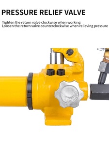 Pompa hidrolik tangan Manual tekanan tinggi, pompa mesin pengukur tekanan daya 2 kecepatan, pompa hidrolik tangan Manual tekanan tinggi, 10,000 psi 700 Bar kecil portabel - Product Image 3