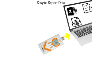 Termohigrómetro USB Multiusos con Registro de Datos y Generación de Informes, Termómetro con Calibración Traceable por NIST - Product Image 3
