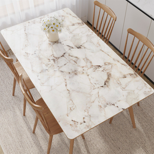 Cubierta de <span class=keywords><strong>Mesa</strong></span> <span class=keywords><strong>Transparente</strong></span> de PVC Impresa con Láser, Impermeable y Suave, con Diseño Floral, Película Plástica para Mesas de Comedor, Técnica No Tejida - Product Image 4