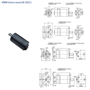 Xincan 맞춤형 HM/BM 시리즈 궤도 모터, 휠 드라이브용 소형 고속 궤도 유압 구동 모터 - Product Image 4