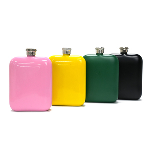 סיטונאי שונות בצבע מודפס כיס נסיעות 6 oz משקאות חריפים אלכוהול וויסקי נירוסטה בקבוק ירך - Product Image 6