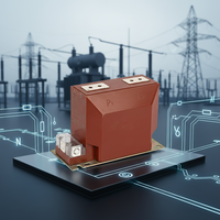 Transformador de Potencial de Corriente de Bobina Toroidal Monofásico para Red de Alta Tensión, Entrada de 10 KV/0.66 V 50Hz, para Tareas de Medición y Protección