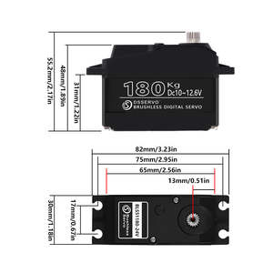 Motor Servo BLS51180 de 24V, Alto Torque de 180kg, Motor Digital Impermeable, Servo sin Escobillas - Product Image 4