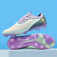 Nouvelles chaussures de football unisexes pour enfants, semelle extérieure en TPU, tige en mesh, AG/TF, futsal en salle, pour le printemps/l'automne/l'hiver/l'été, tailles US