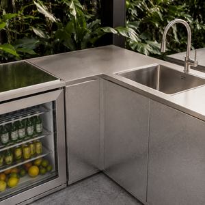 Cuisine <span class=keywords><strong>barbecue</strong></span> extérieure  et station de grill pour villas Four électrique encastré sur mesure et gril <span class=keywords><strong>en</strong></span> acier inoxydable - Product Image 4