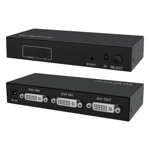 Conmutador <span class=keywords><strong>Dvi</strong></span> 2 en 1 Salida 2x12 <span class=keywords><strong>Puerto</strong></span> Frecuencia compartida 4K 1080p Conmutación automática con control remoto - Product Image 1