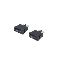 Interrupteur de type bateau KCD1-110, ultra-plat, 2 broches, 2 positions, noir, 6A 250V, 9,5*21MM, pour instruments et appareils électroménagers