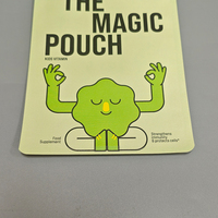 Custom Logo Three-Side Sealed Kraft Paper Aluminum Foil Inside Stand up Pouch Paper Packaging for Food Storage Sale