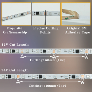 Tira de Luces LED RGB 5050 de Alta Densidad con Certificación CE, RoHS, SPI, 60, 72, 84, 96, 120 LED, para Retroiluminación de <span class=keywords><strong>TV</strong></span>, E-Sport, PCB de 10 mm, Longitud Personalizada, IP65, IP67, Resistente al Agua - Product Image 4